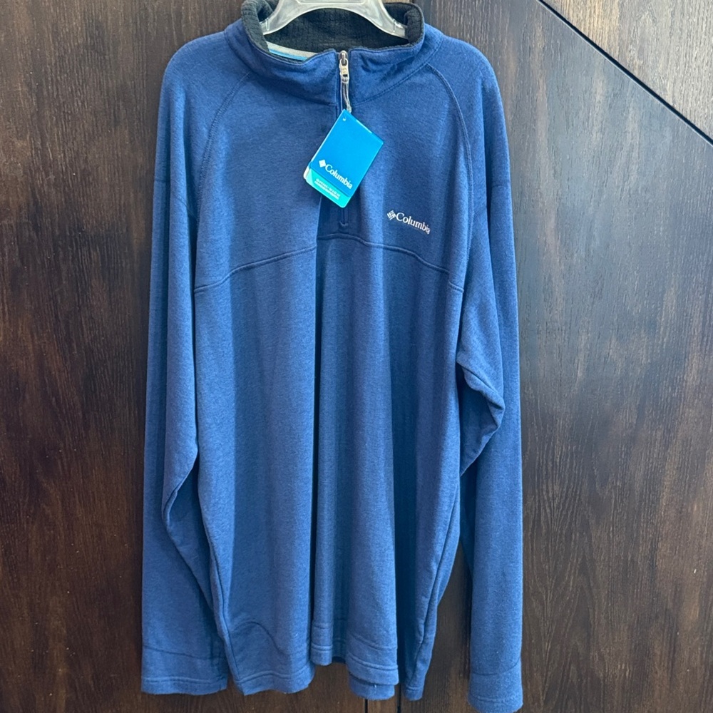 Columbia Men's Blue Zip Up Sweater